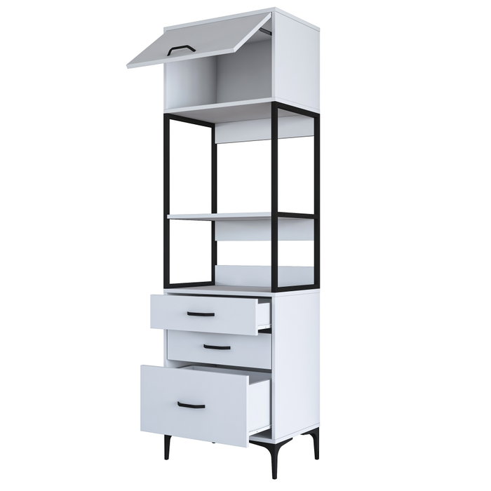 Hanah Home Gabinete Multipropósito Blanco JE135 - 3101